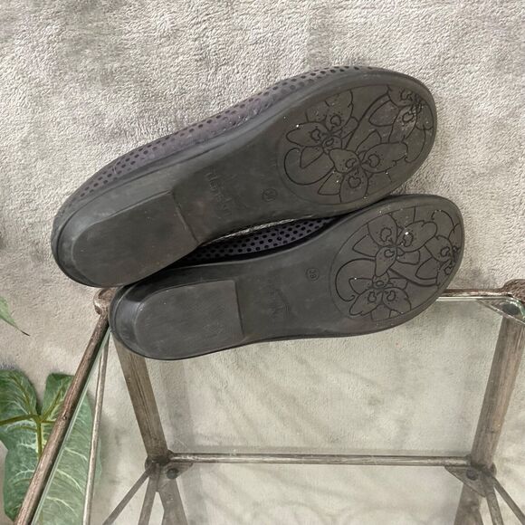 Dansko Olivia Slip On leather Polka Dot Loafers Women’s Size 8.5/39 Ombré black - Picture 12 of 13